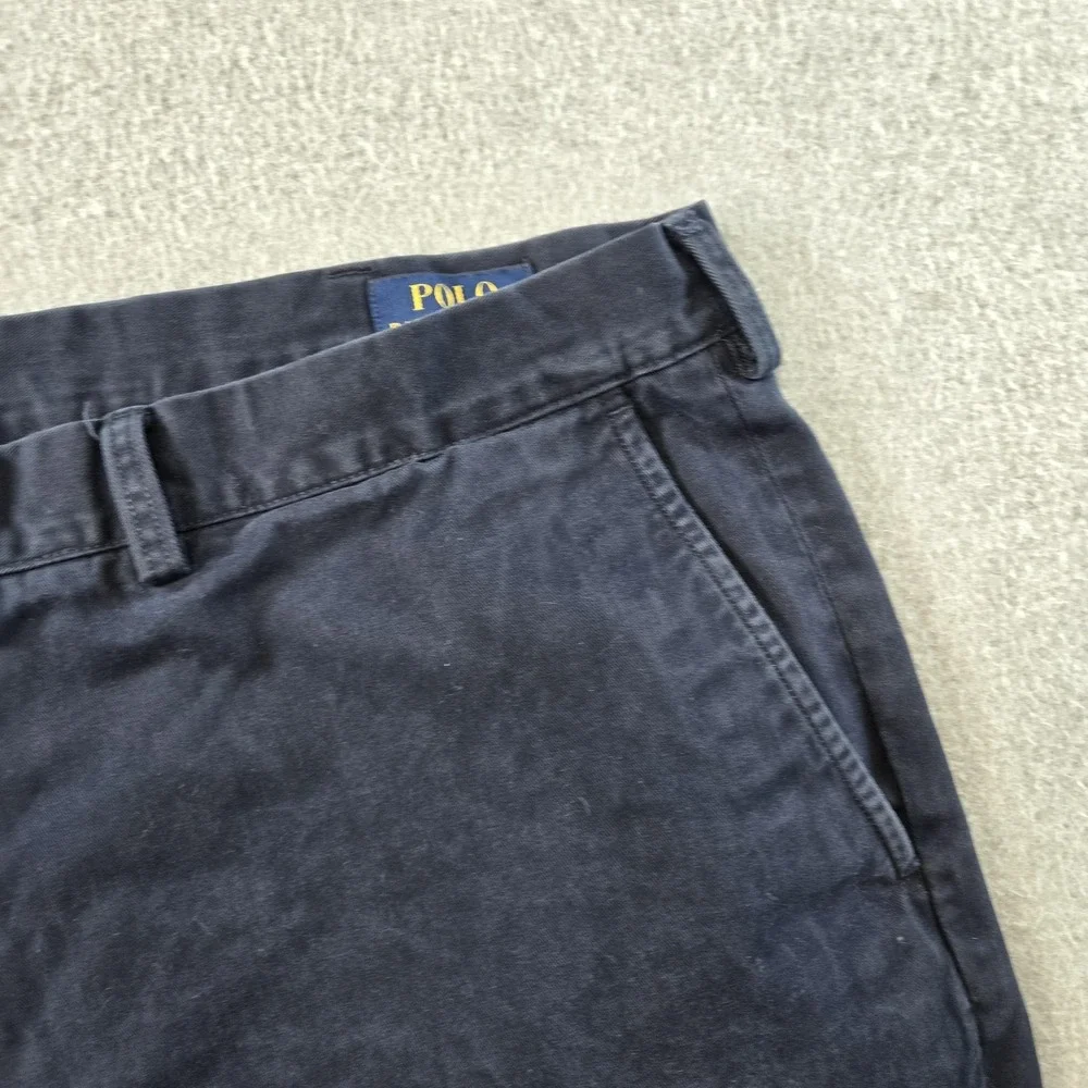 Polo Ralph Lauren Shorts Mens 42 Blue Chino Cotton Classic Fit 6in Pockets‎